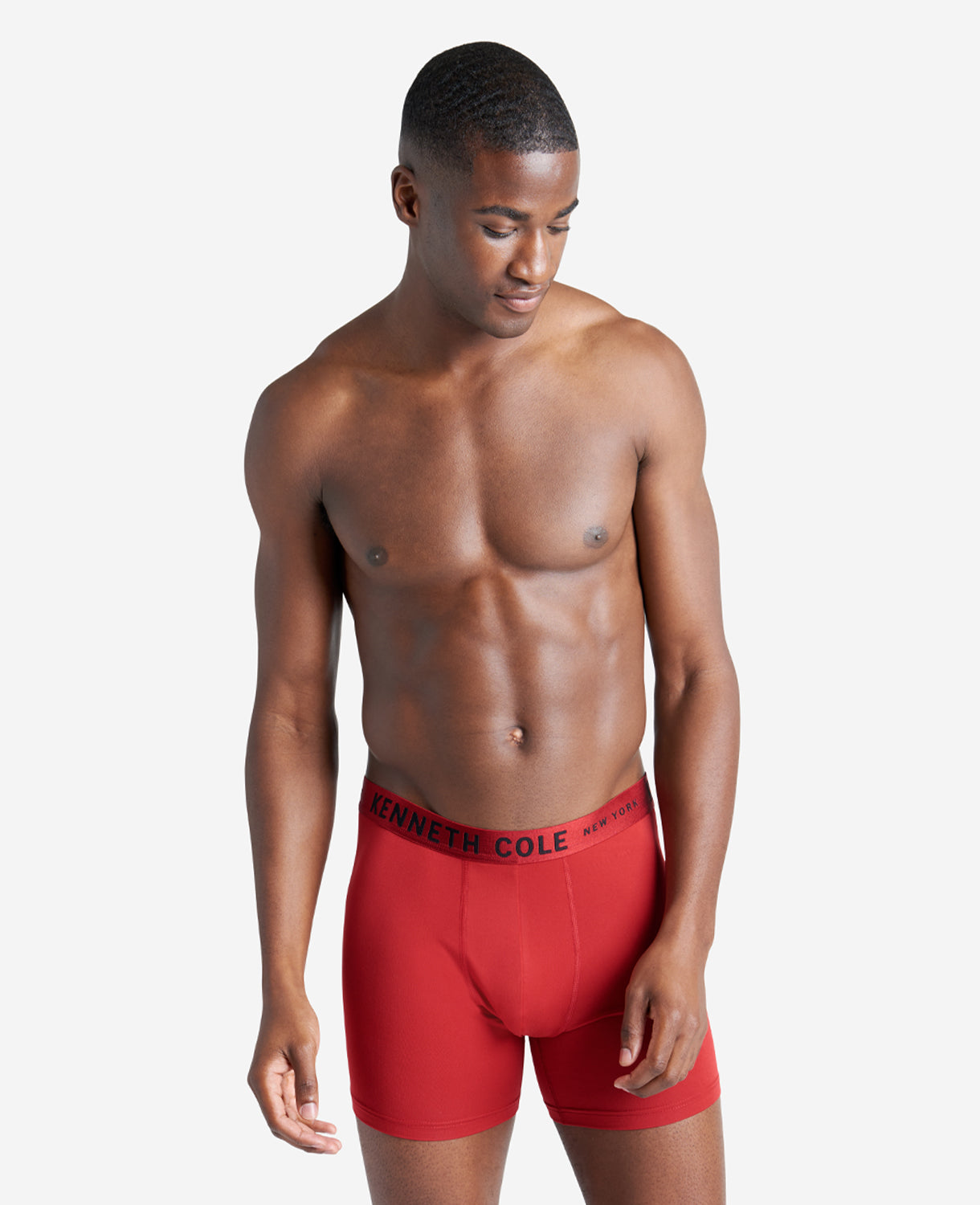 Kenneth Cole Reaction Clothing Micro Stretch boxer brief 3 pezzi cotone nero rosso grigio
