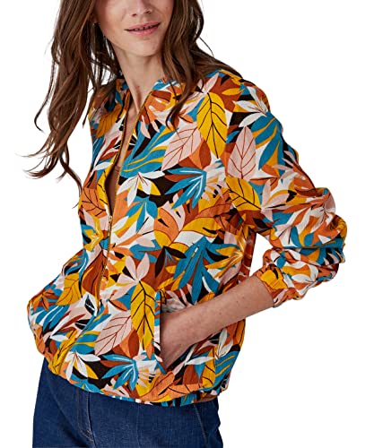 Damart Prêt-à-porter giacca donna con zip multicolore manica lunga
