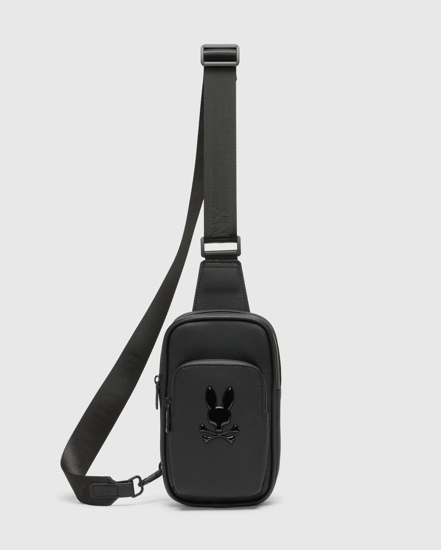 Psycho Bunny Accessories Crossbody Bag borsa a tracolla nera O/S poliestere