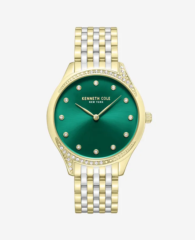 Kenneth Cole Reaction Watches Classic Bracelet Watch orologio argento oro