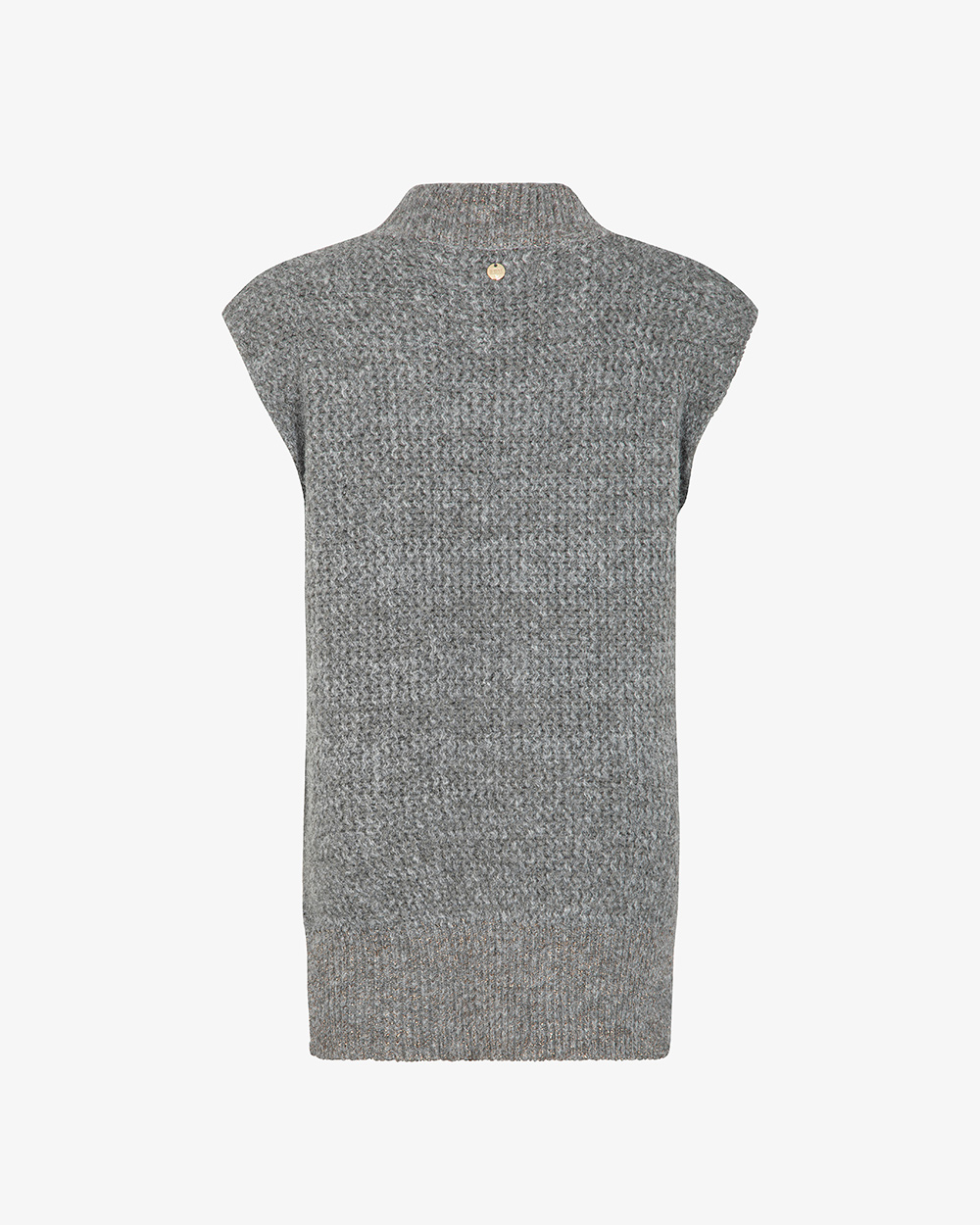 Markup Donna Maglieria Lupetto smanicato bordi lurex