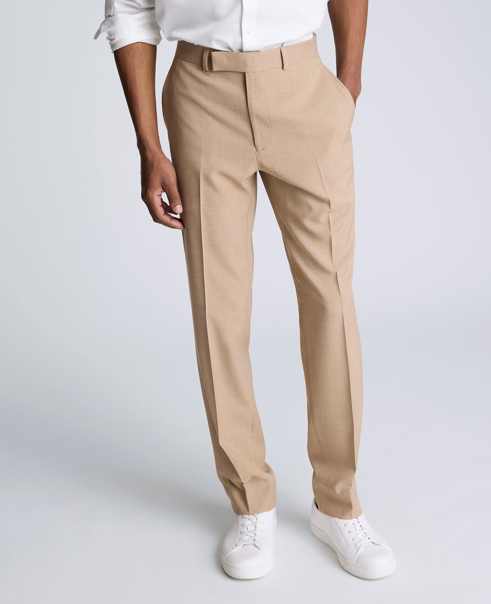 Kenneth Cole Reaction Clothing Ready Flex Slim Fit Nested Suit completo slim beige