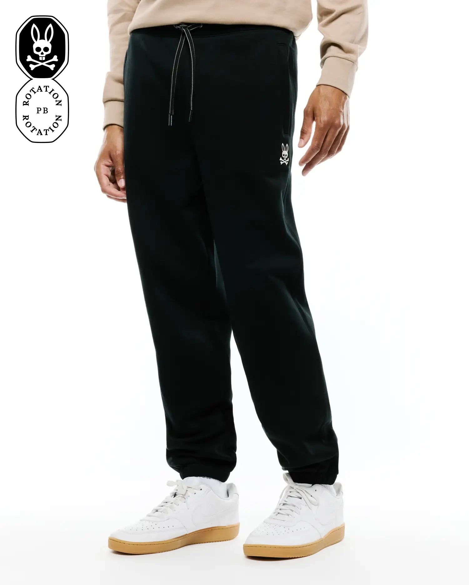 Psycho Bunny Men's Pants MEN'S TERRENCE FLEECE JOGGERS MB0800092 jogger neri