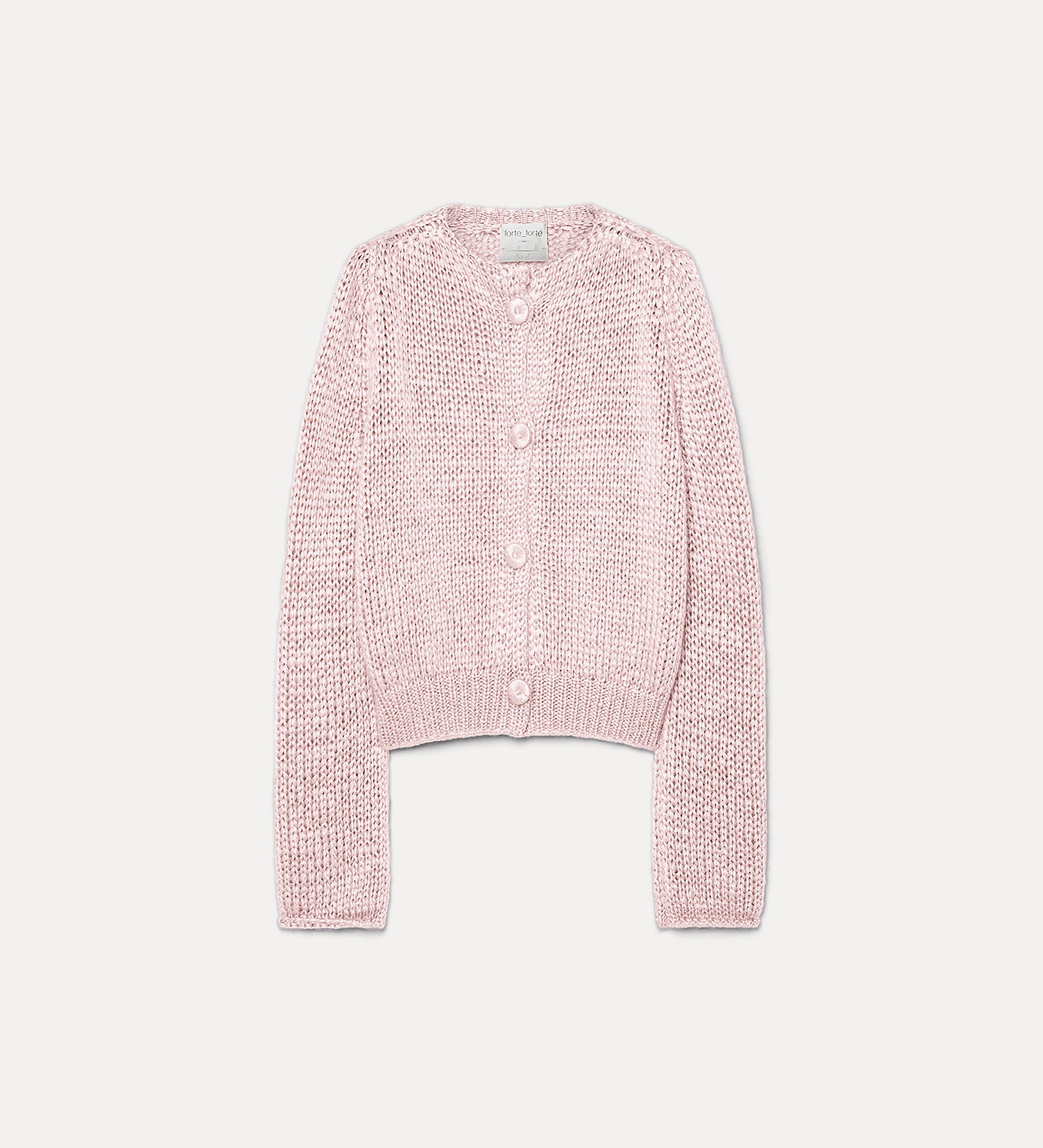Forte maglieria cardigan cashmere, silk and mohair cardigan loto in cashmere, seta e mohair