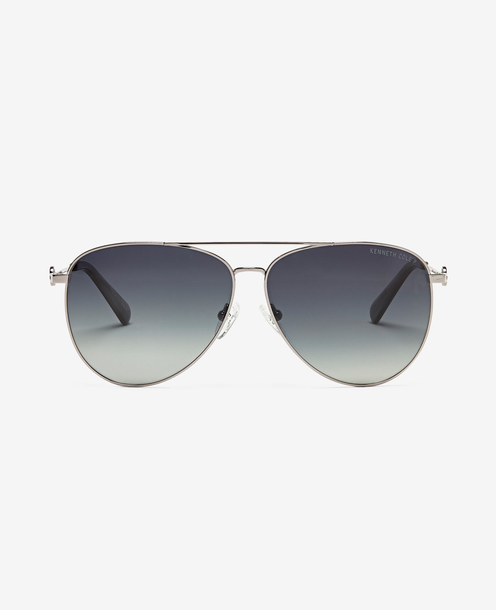 Kenneth Cole Reaction Sunglasses & Eyewear Pilot Titanium Aviator Sunglasses occhiali da sole nickel