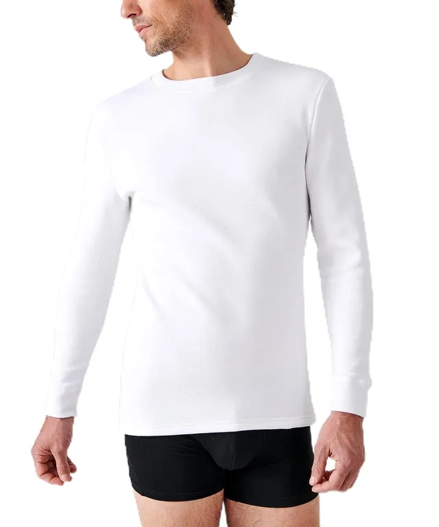 Damart Thermolactyl T-Shirt Thermolactyl Manches Longues, Molleton gra uomo bianca XS