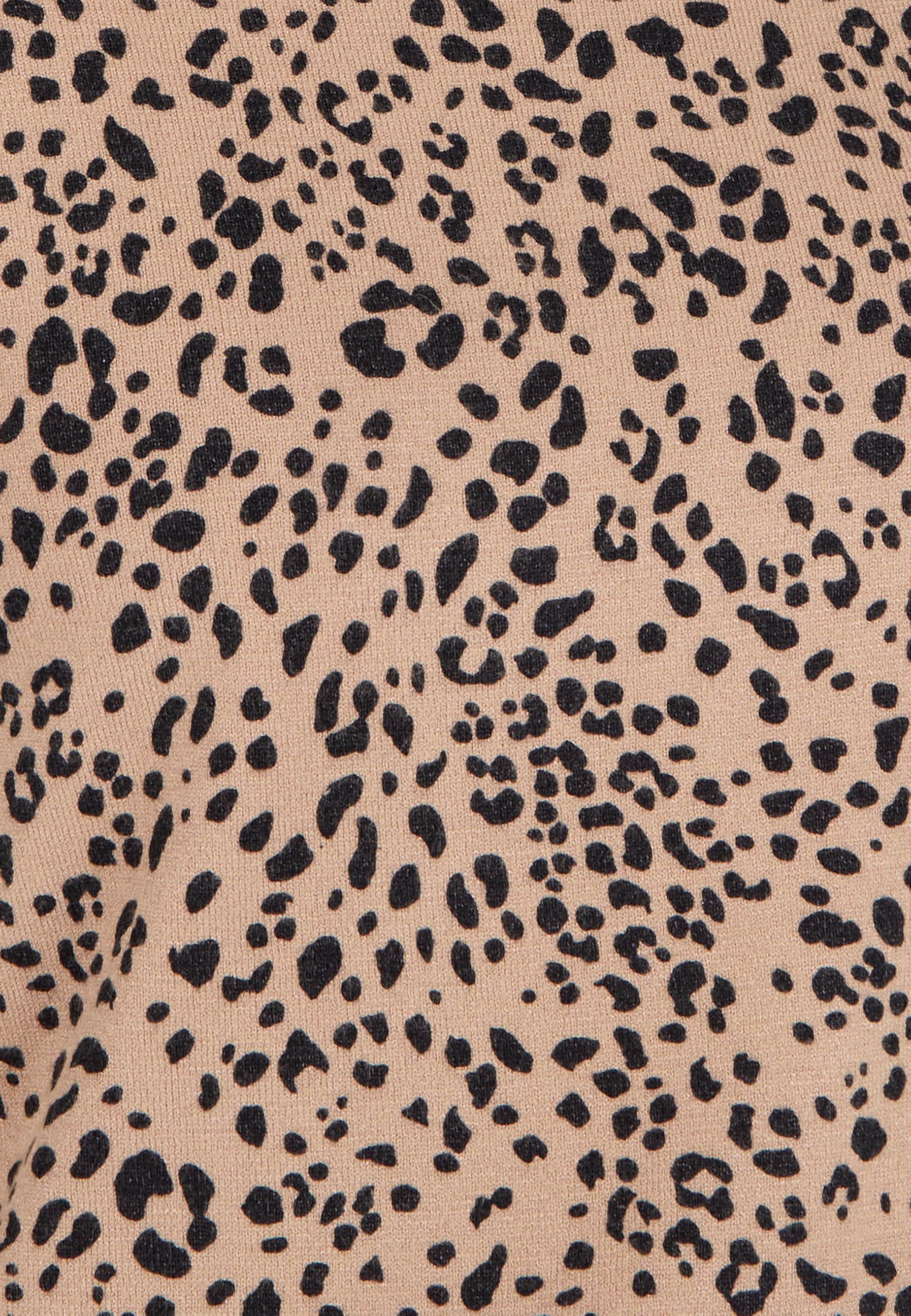 Damart Prêt-à-porter maglione animalier marrone beige 38-40 in viscosa EcoVero