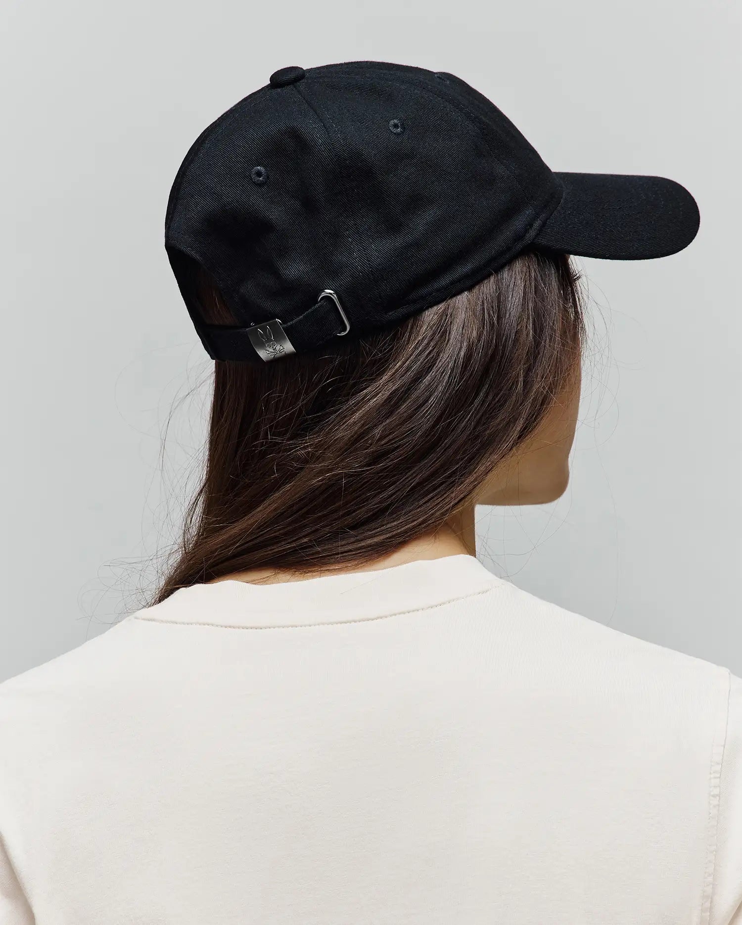 Psycho Bunny Accessories Men's Jimmy Baseball Cap cappellino nero cotone