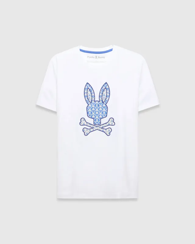 Psycho Bunny Men's Tees MENS BRAD GRAPHIC TEE - MT0200274 t-shirt bianca