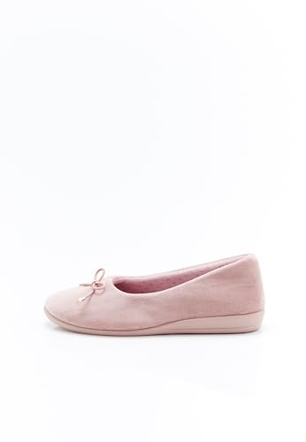 Damart Calzature ballerine donna rosa antico in velluto