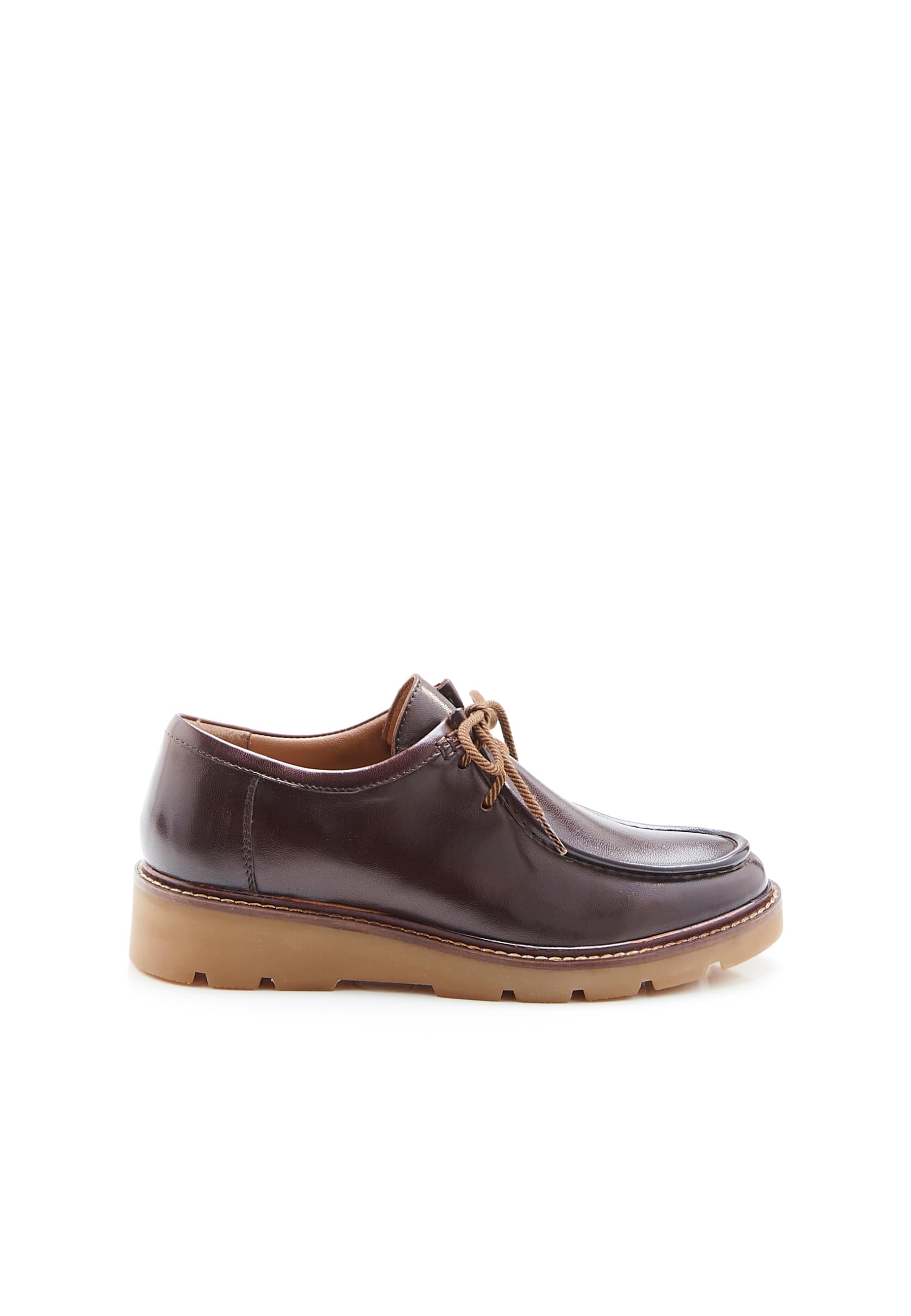 Damart Calzature Derby donna marroni in pelle con ammortizzazione Amortyl