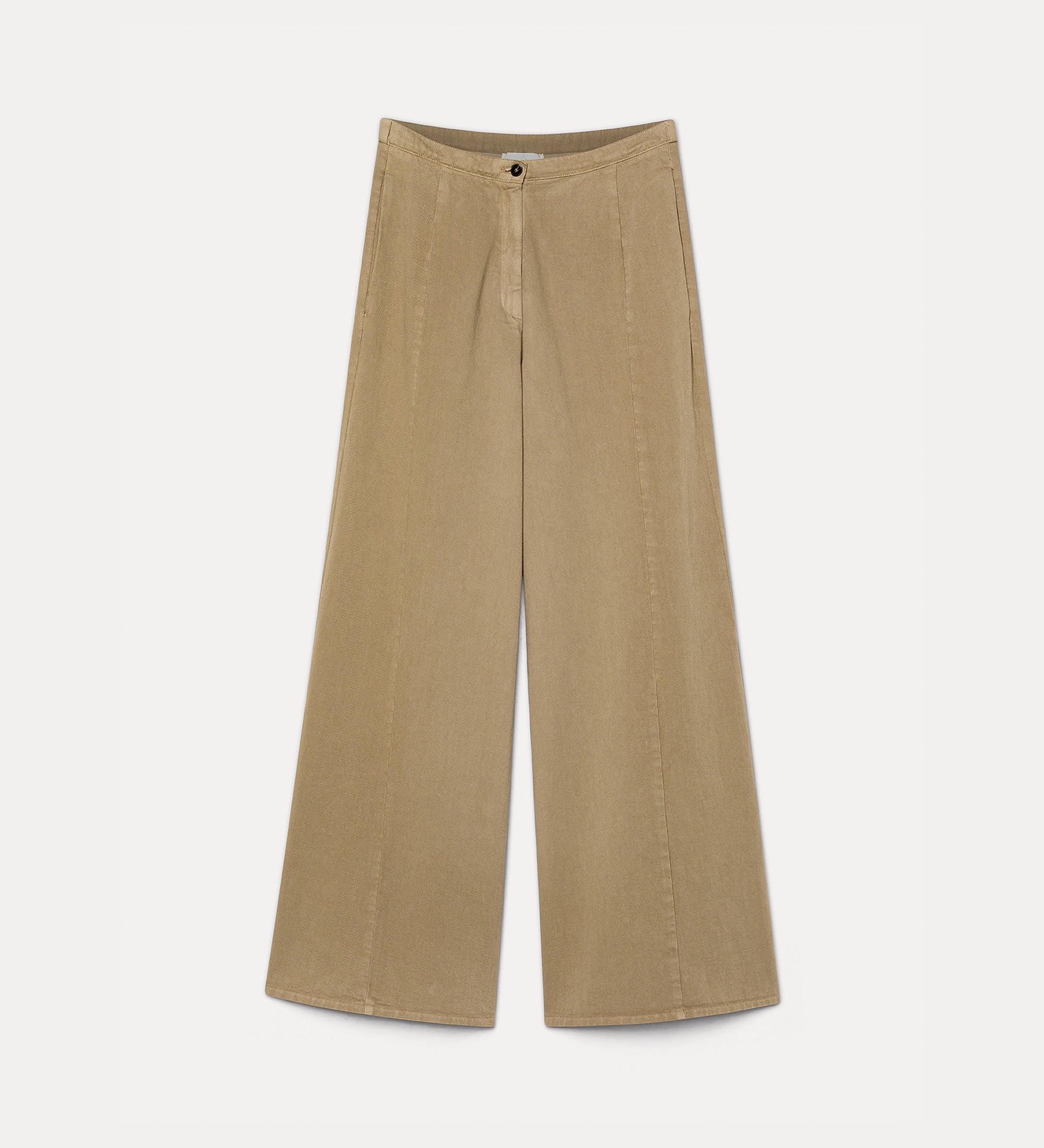 Forte pantaloni pantaloni in twill di cotone Cumino ampi