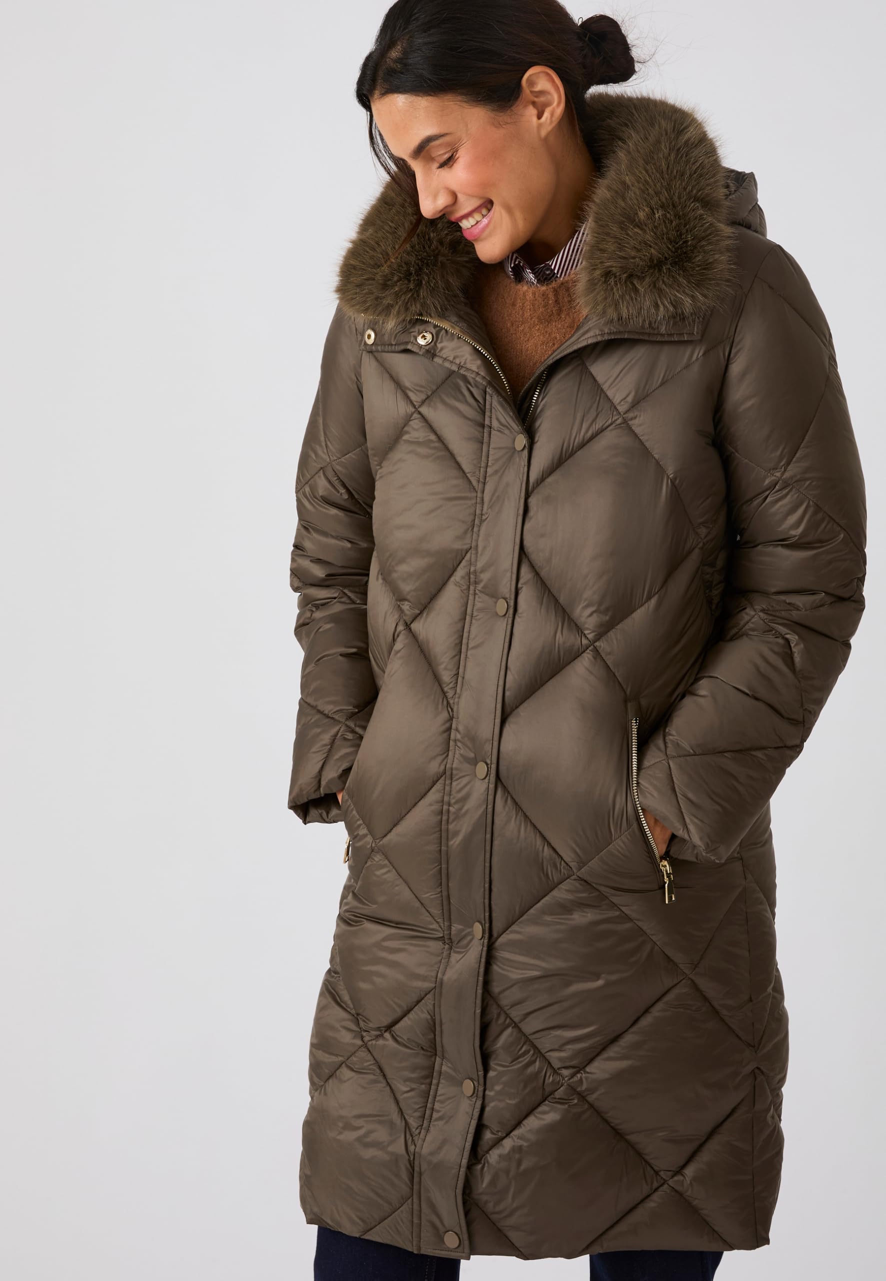 Damart Thermolactyl Cappotto da donna 38-40 parka idrorepellente