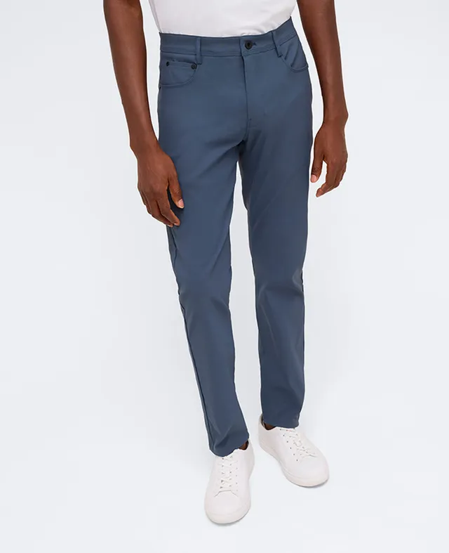 Kenneth Cole Reaction Clothing Slim Tapered Flex 5-Pocket Pant teal