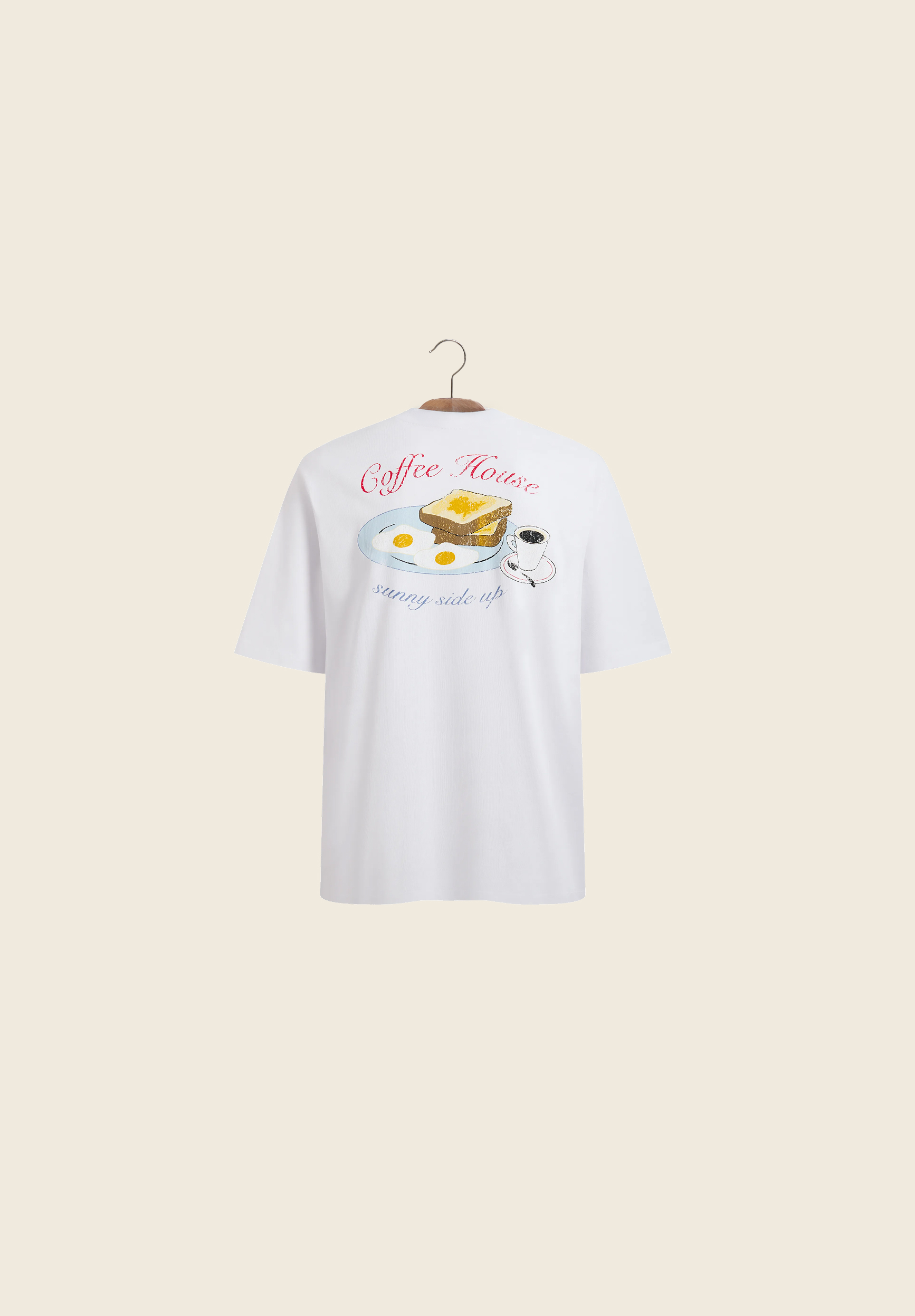 House Of Sunny Womens Tops Sunny Side Up Tee maglietta cotone biologico