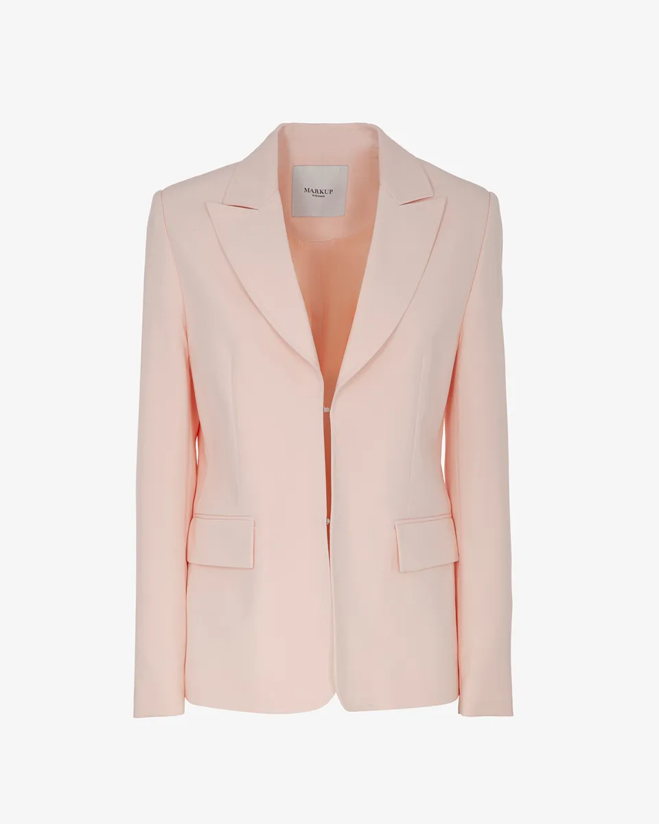 Markup Donna Tailleur & Blazer Blazer in bielastico con collo a revers blazer