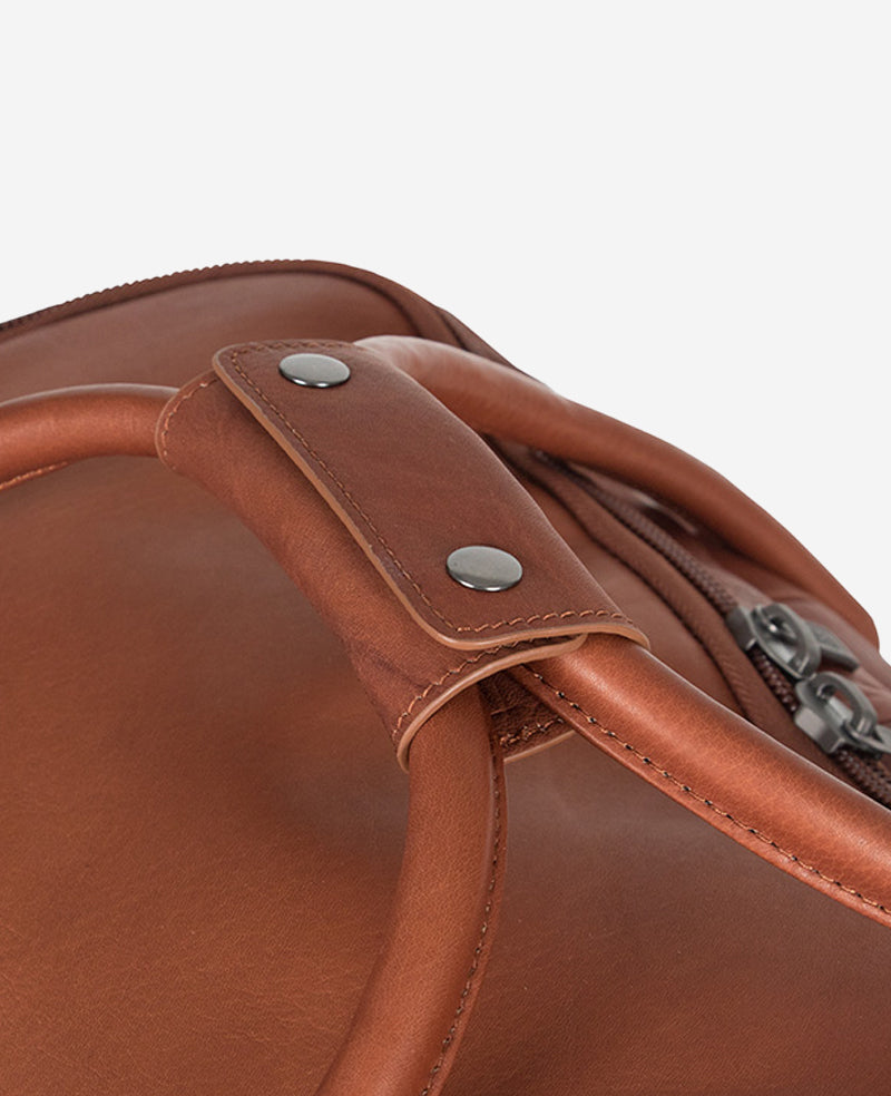 Kenneth Cole Reaction Luggage Colombian Leather borsone cognac pelle