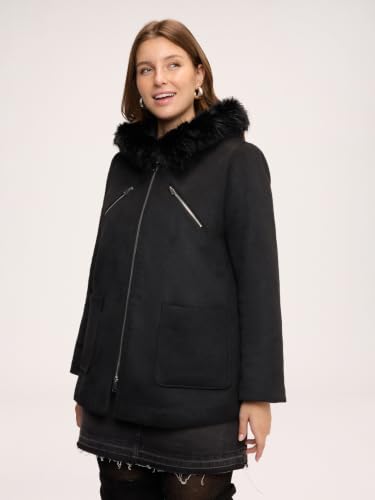 Fiorella Rubino Cappotti e Trench Parka in lana Parka 52 Plus con cappuccio