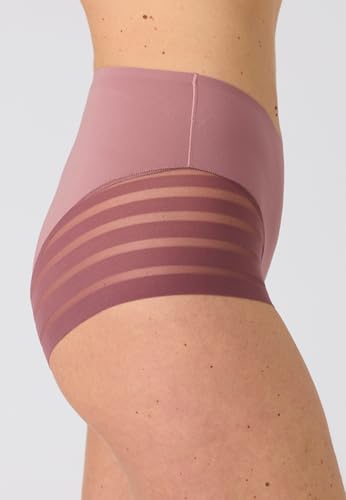 Damart Prêt-à-porter Pantaloncini invisibili a vita alta donna rosa vinaccia