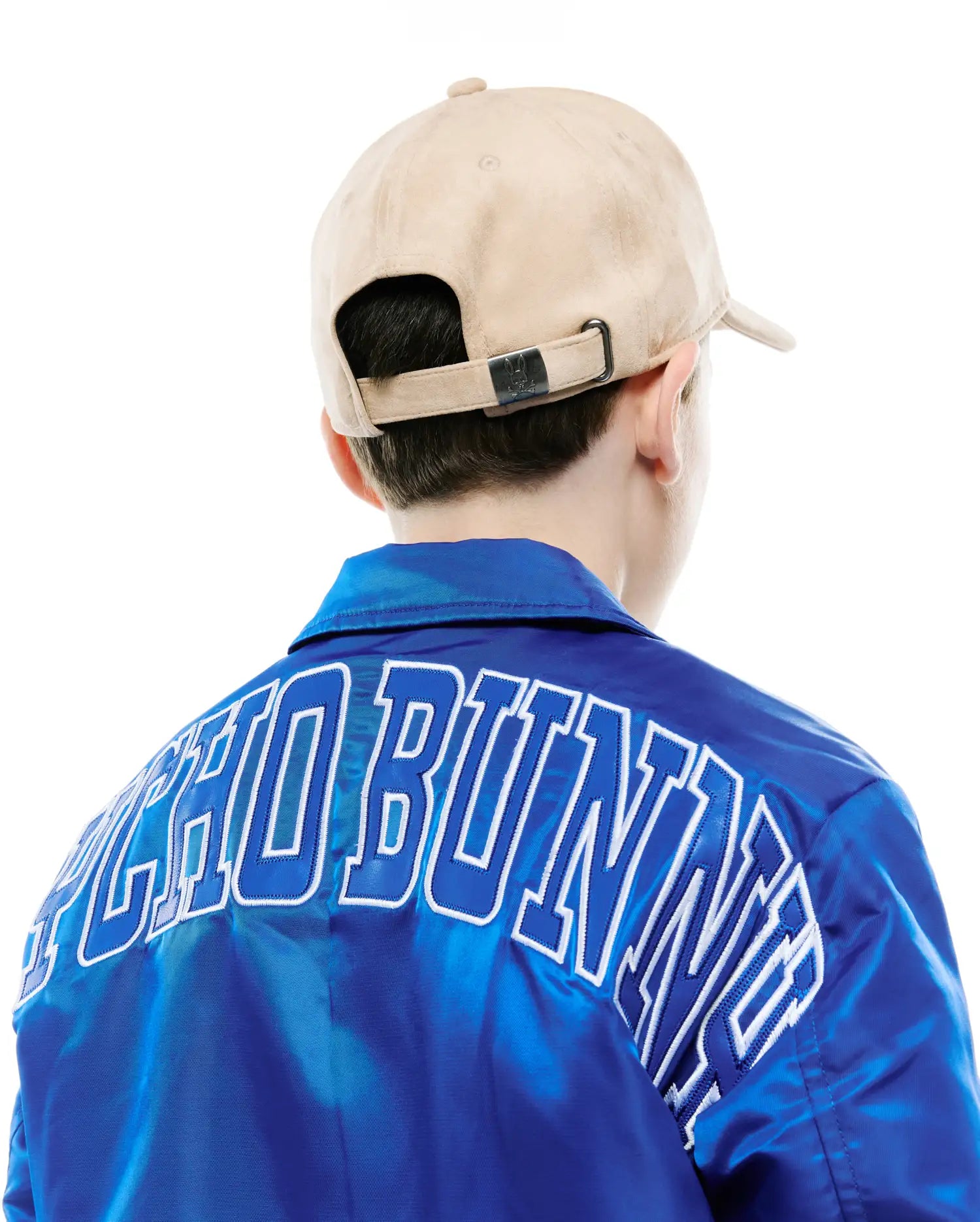 Psycho Bunny Kids Accessories Kenneth A-Frame cappellino trucker beige O/S scamosciato