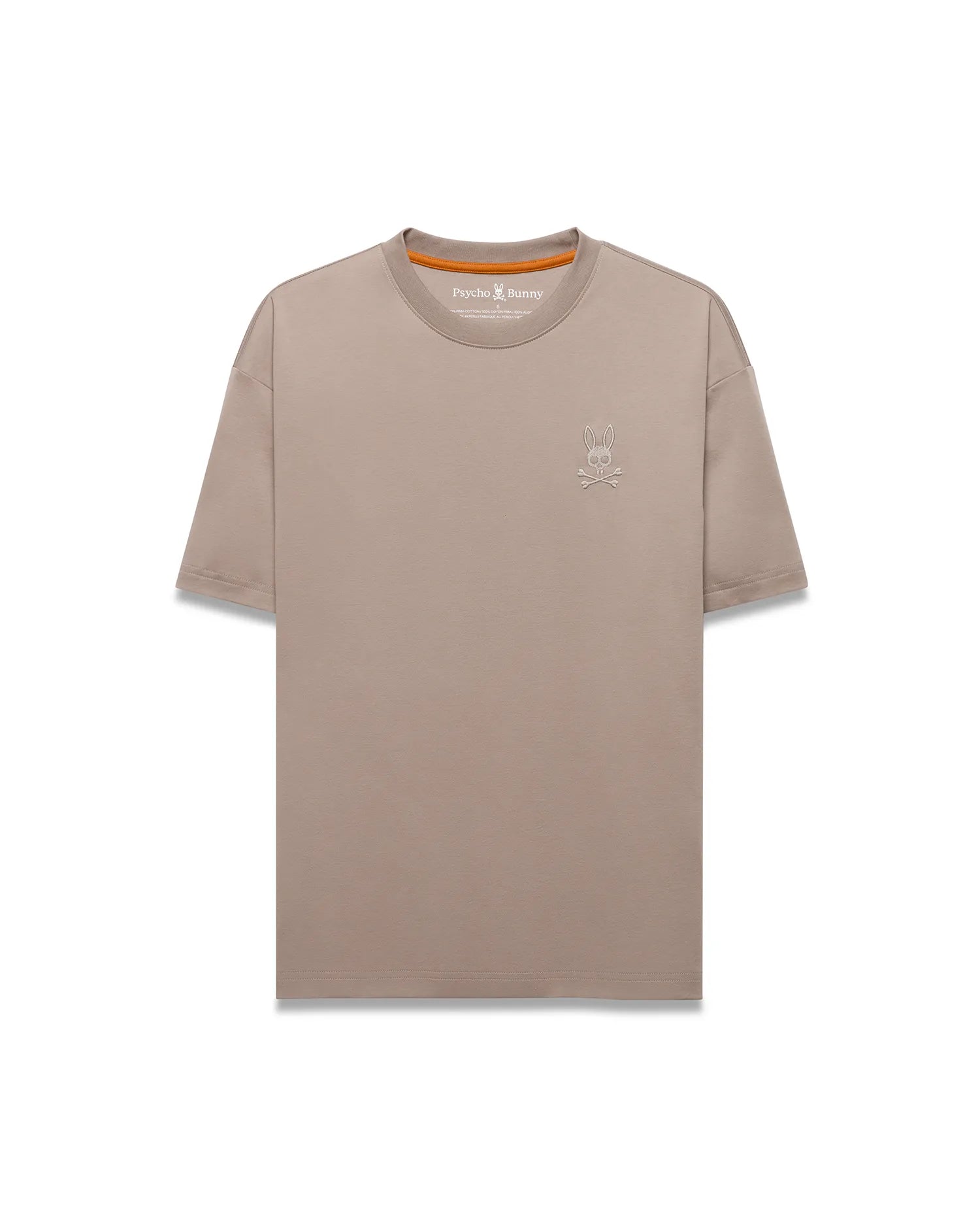 Psycho Bunny Oscar MT0200217 maglietta beige 100% Pima oversize