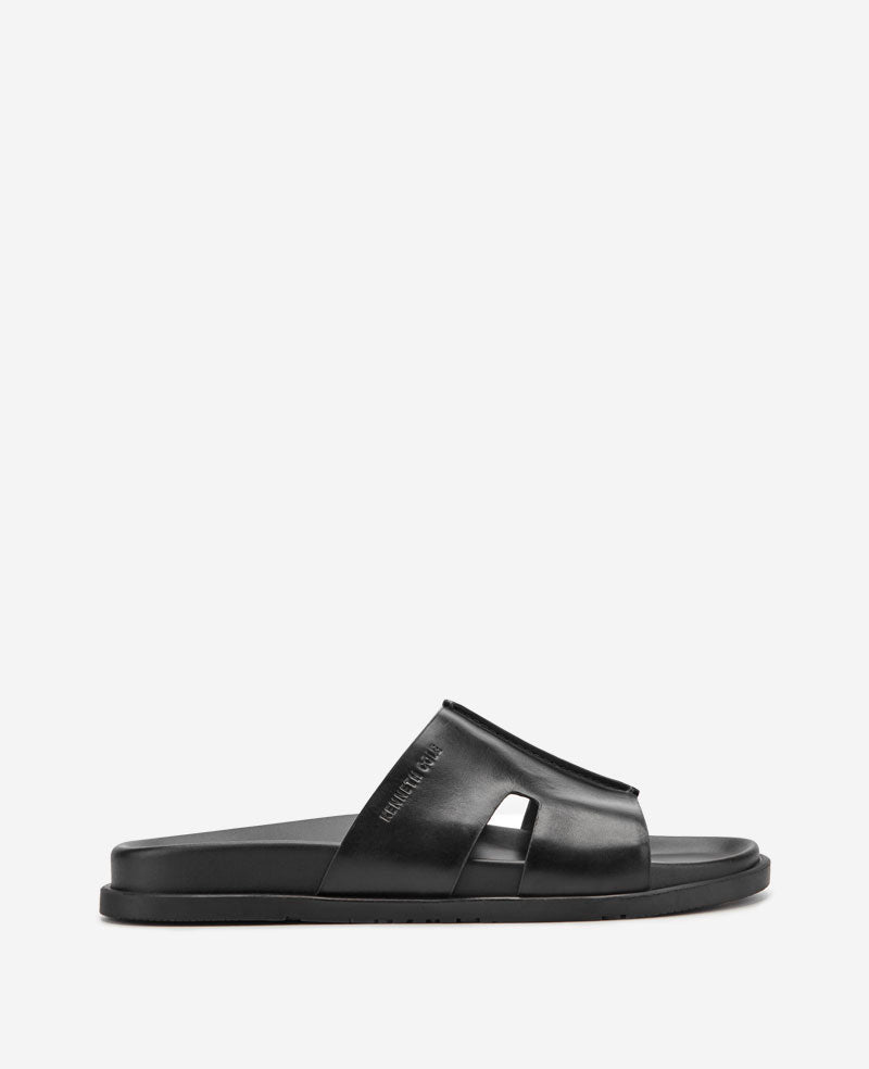 Kenneth Cole Reaction Willy sandalo nero in pelle con soletta imbottita