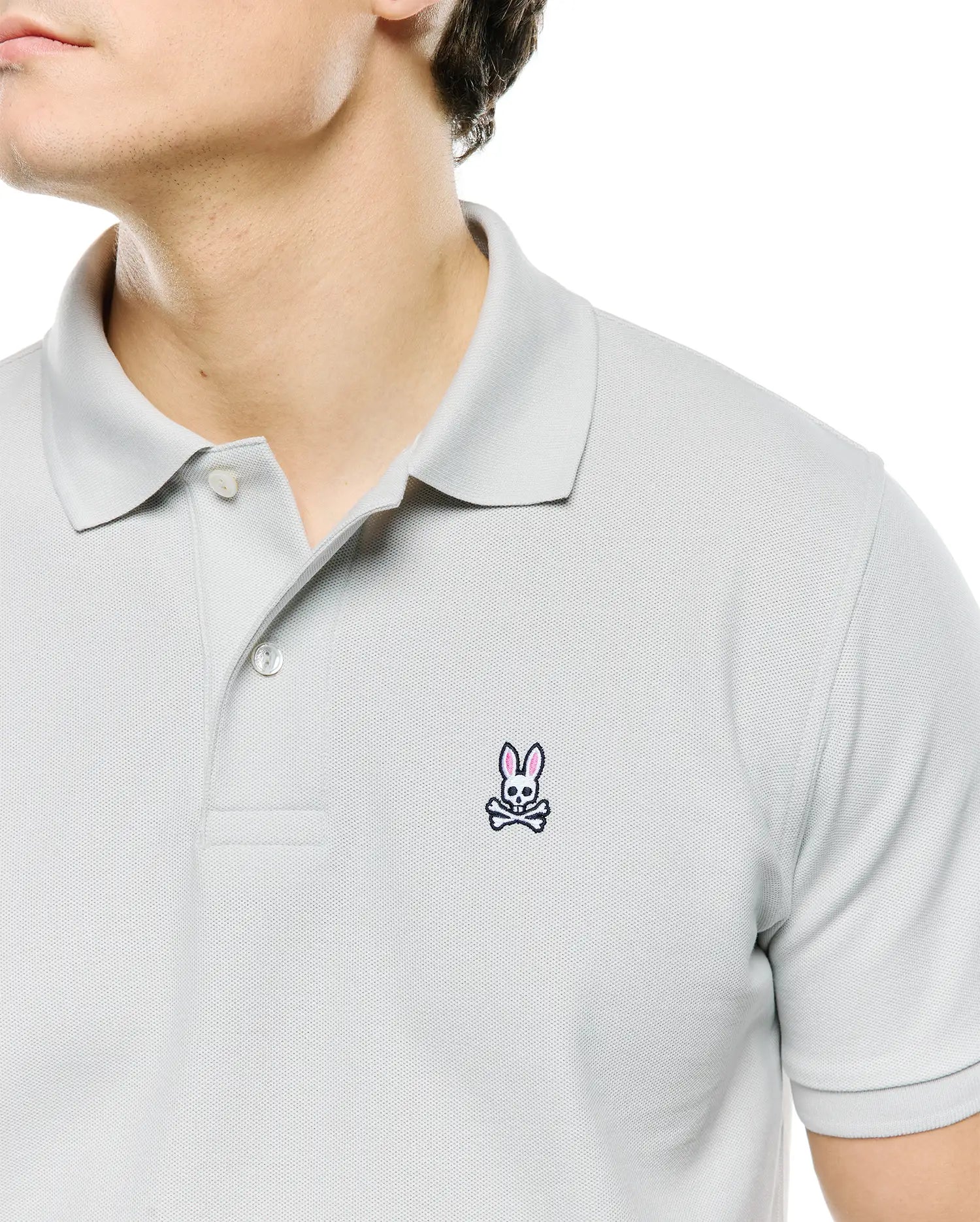 Psycho Bunny Men's Polos B6K001F200 polo Dawn Blue cotone Pima