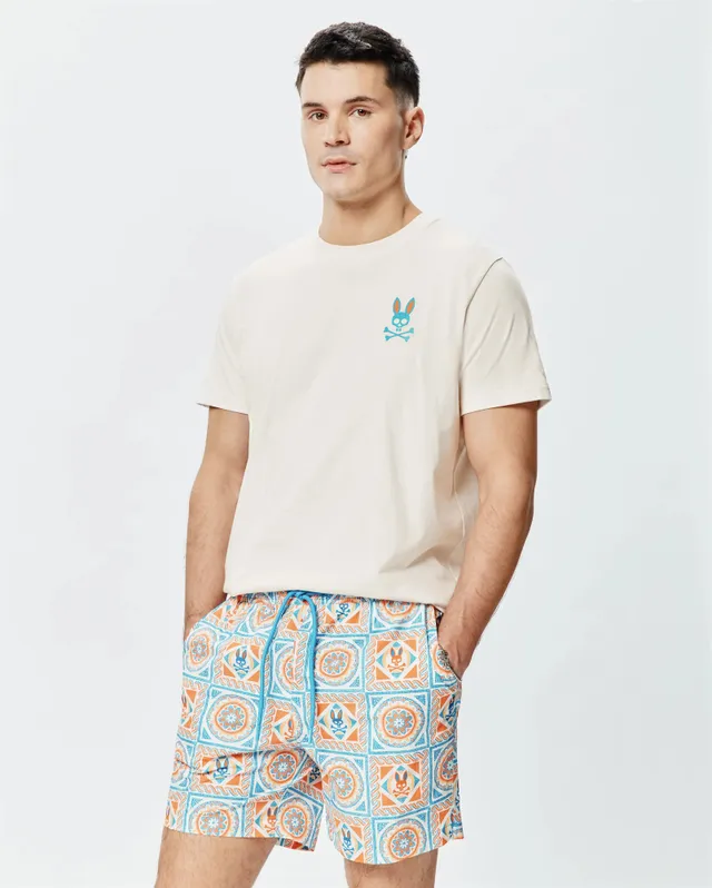 Psycho Bunny Men's Tees Frank Back Graphic Tee MT0200293 t-shirt 2/XXS bianca