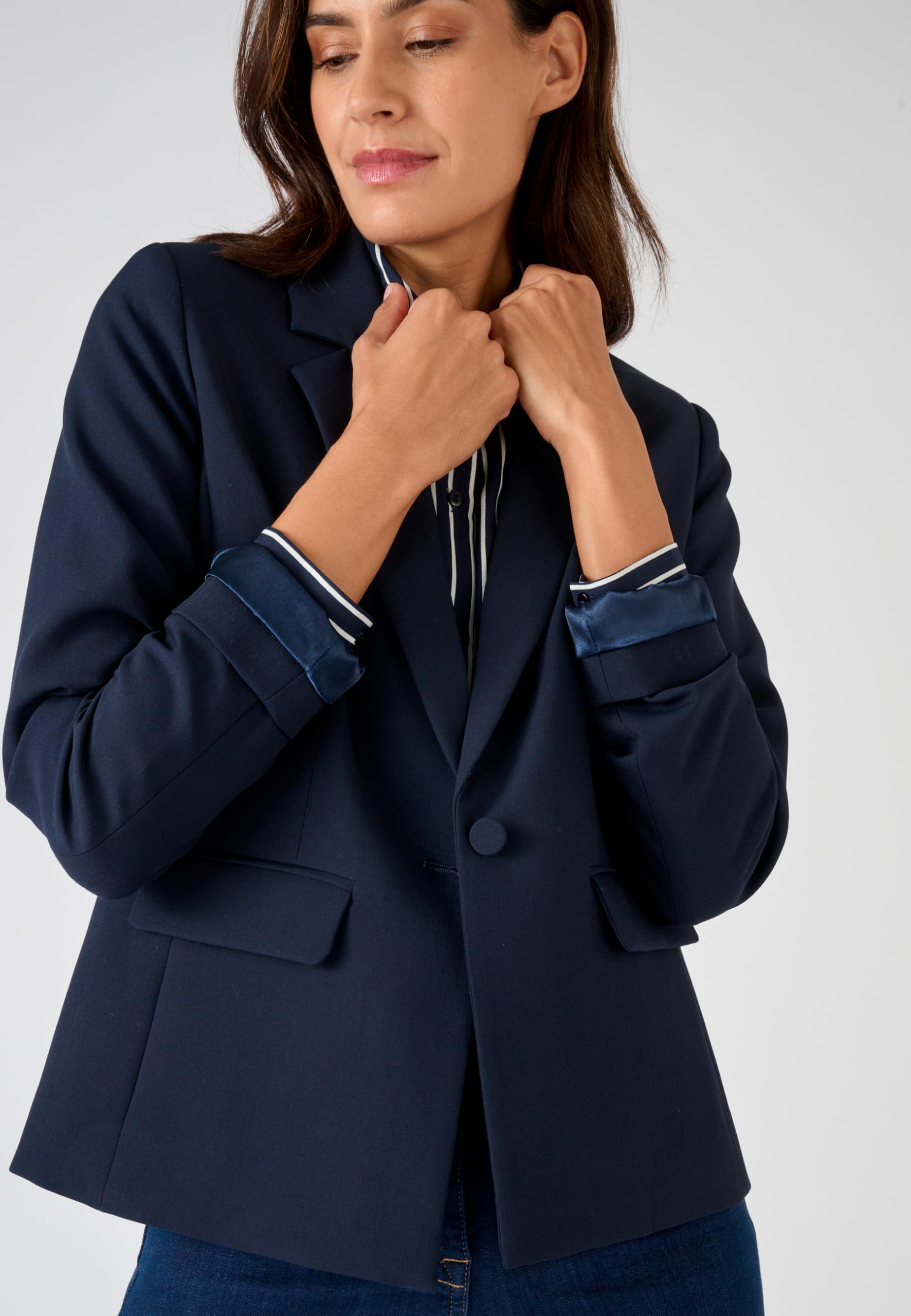 Damart Prêt-à-porter giacca Fluido donna blu vestibilità standard