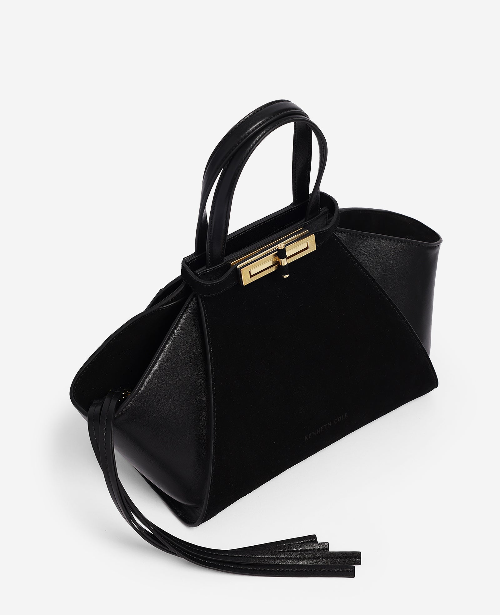 Kenneth Cole Reaction Bags Crosby Structured Top Handle Satchel Bag nera