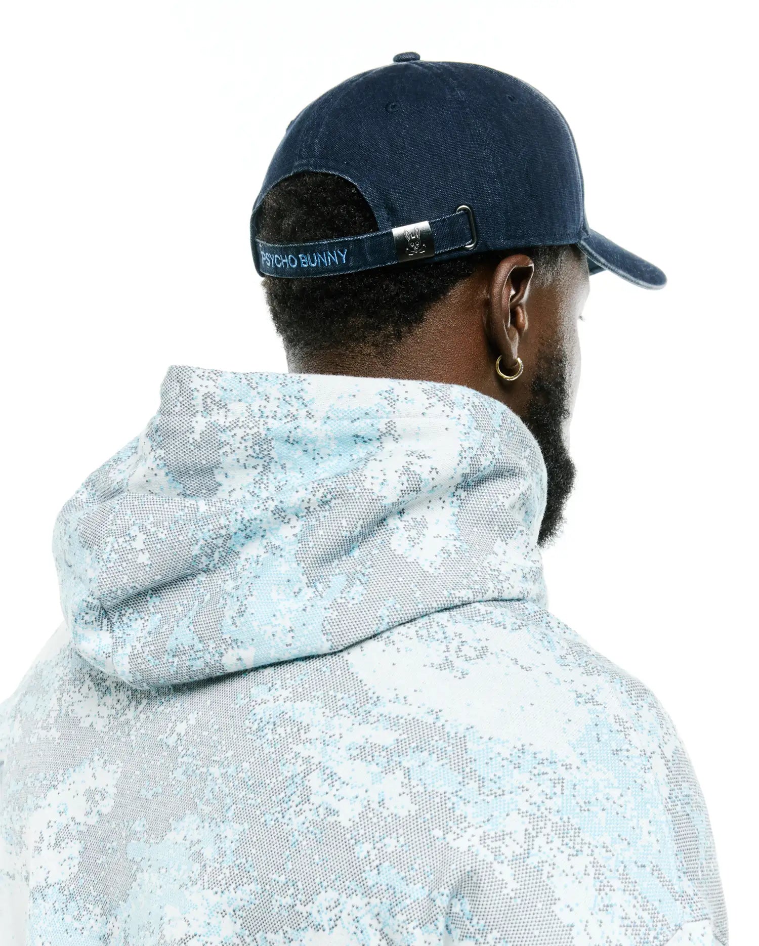 Psycho Bunny Accessories Grover Baseball Cap cappellino blu in cotone