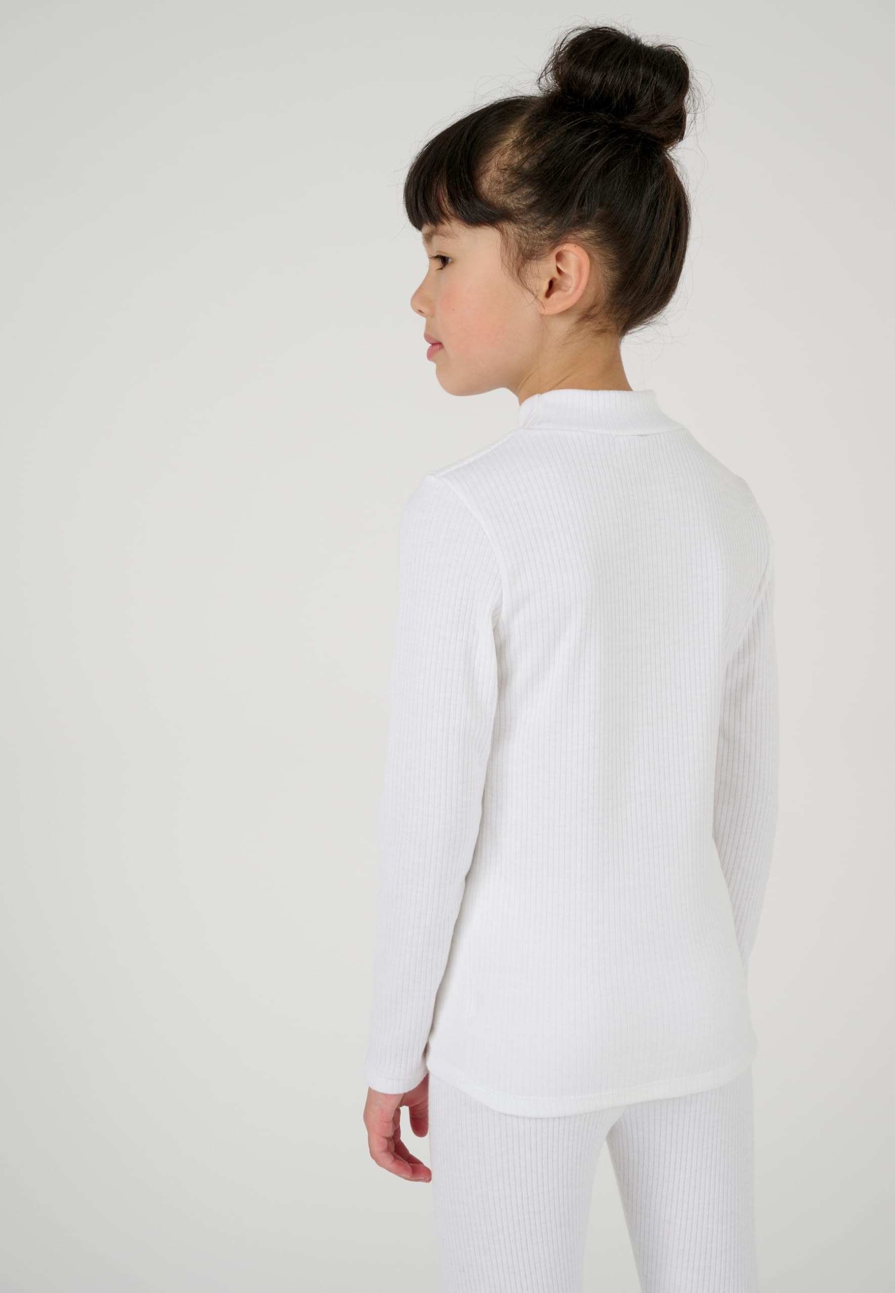 Damart Prêt-à-porter maglia Thermolactyl bambina collo alto 8 anni bianca