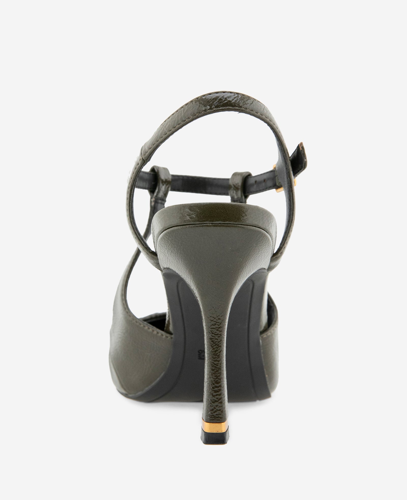 Kenneth Cole Reaction Romi Ruch Patent Heel slingback verde oliva con tacco 8,9 cm