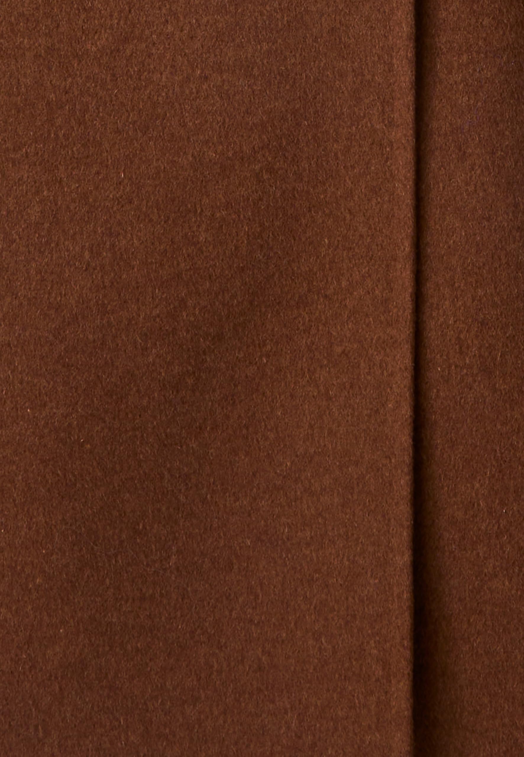 Damart Prêt-à-porter Cappotto donna marrone cioccolato in lana e cashmere