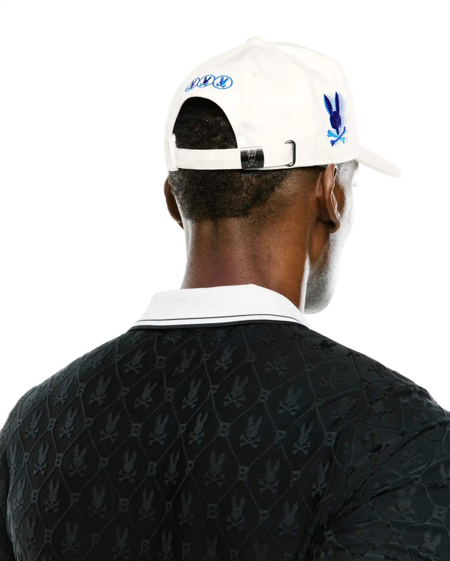 Psycho Bunny Accessories Nathaniel A-Frame Trucker Cap MO1500136 cappellino ecru