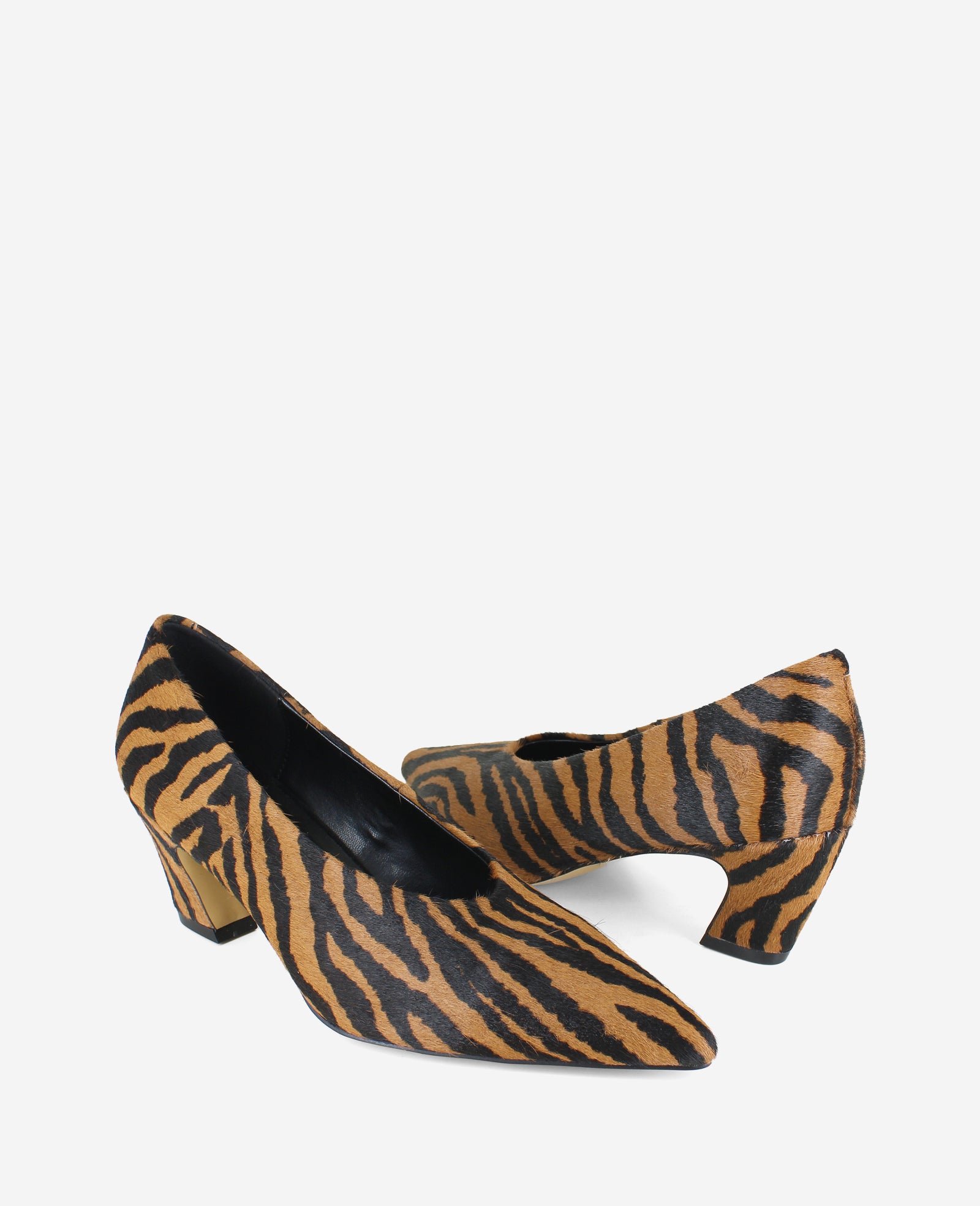 Kenneth Cole Shoes Ophelia Tiger Calf Hair Heel décolleté animalier tacco 1,5 pollici