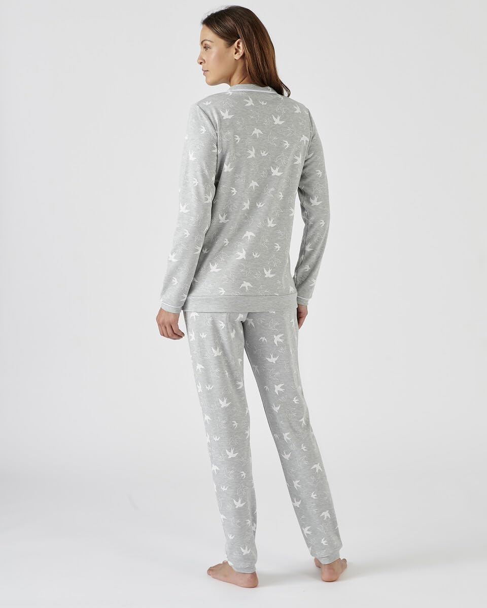 Damart Homewear Pigiama in Maglia Thermolactyl Interlock Set Donna