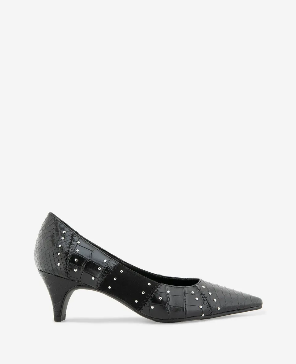 Kenneth Cole Reaction Mandy Studded Pump décolleté Black Croco