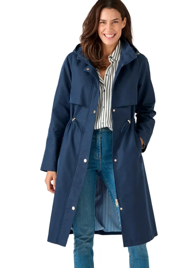 Damart Prêt-à-porter Parka donna blu marino idrorepellente