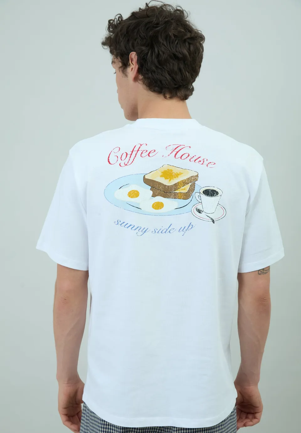 House Of Sunny Womens Tops Sunny Side Up Tee maglietta cotone biologico