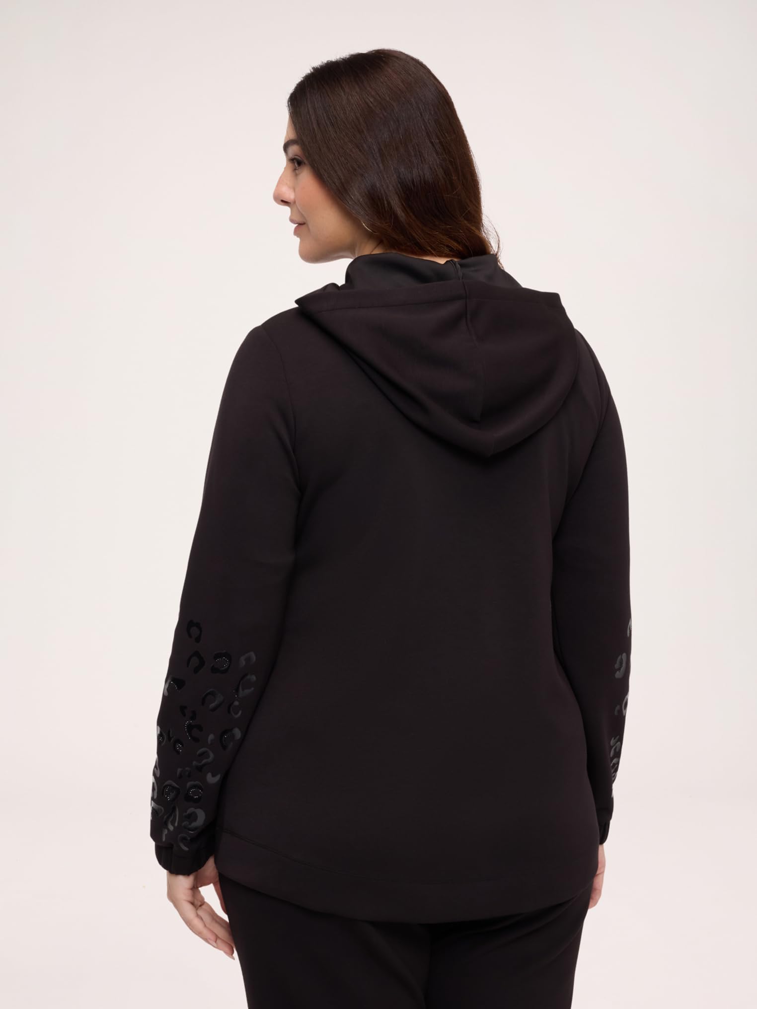 Fiorella Rubino Maglie e felpe Felpa aperta con stampa macula S Plus
