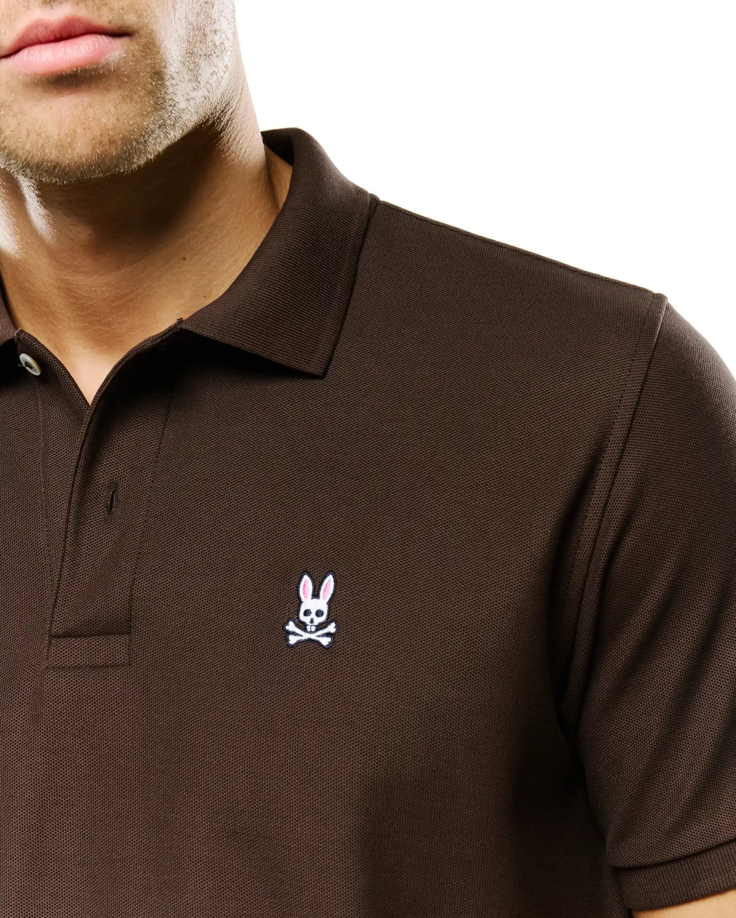 Psycho Bunny Men's Polos Classic Pima Pique Polo polo Java in cotone Pima