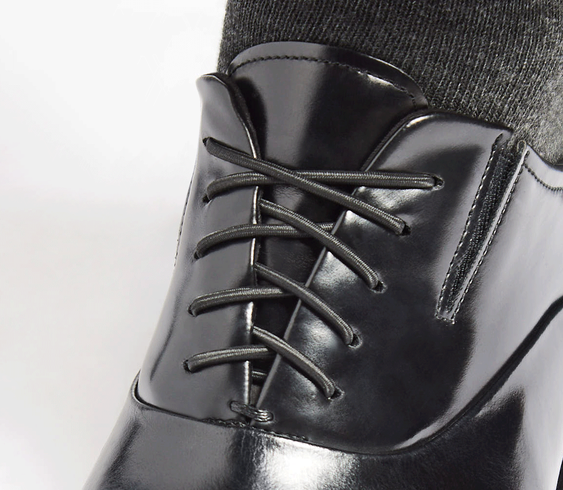 Kenneth Cole Reaction Lace Up Cap Toe Oxford scarpe nere in pelle
