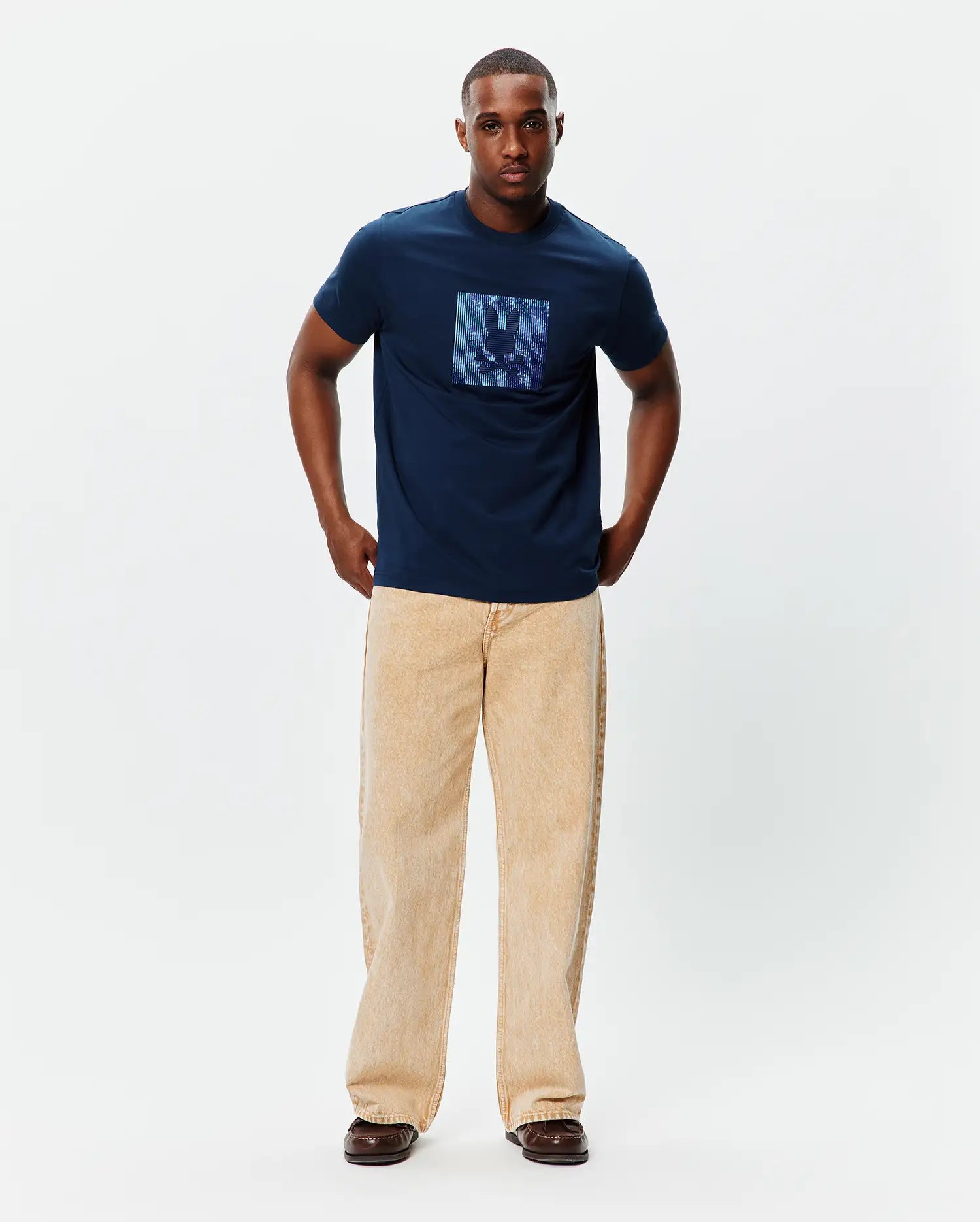 Psycho Bunny Seamus Graphic Tee T-shirt navy XXS
