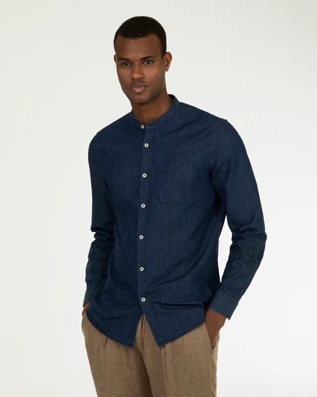 Markup Uomo Camicie Camicia coreana denim leggero uomo