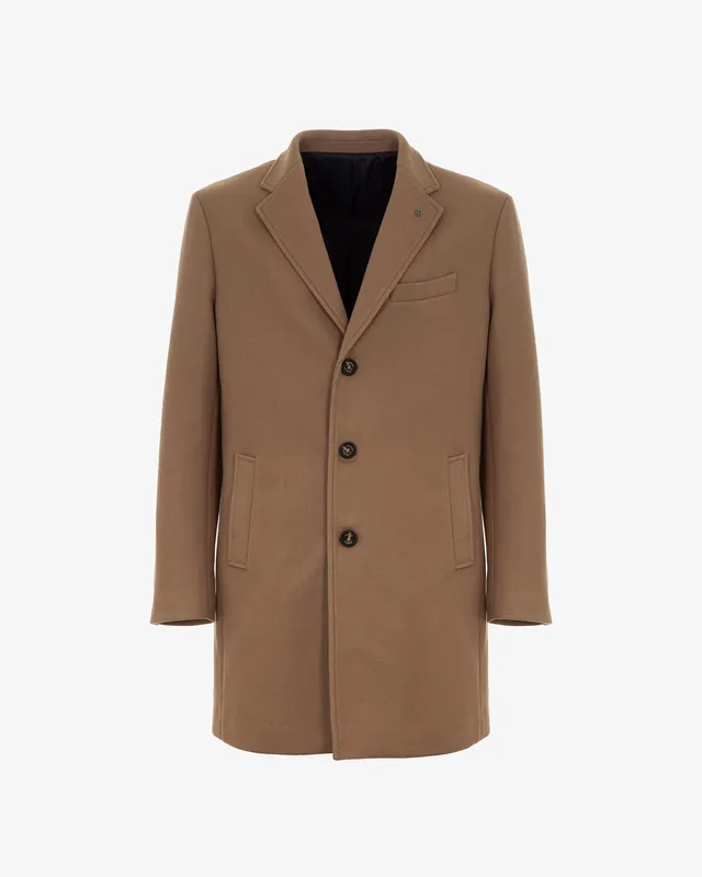 Markup Uomo Cappotti Cappotto baronetto panno maglie cappotto