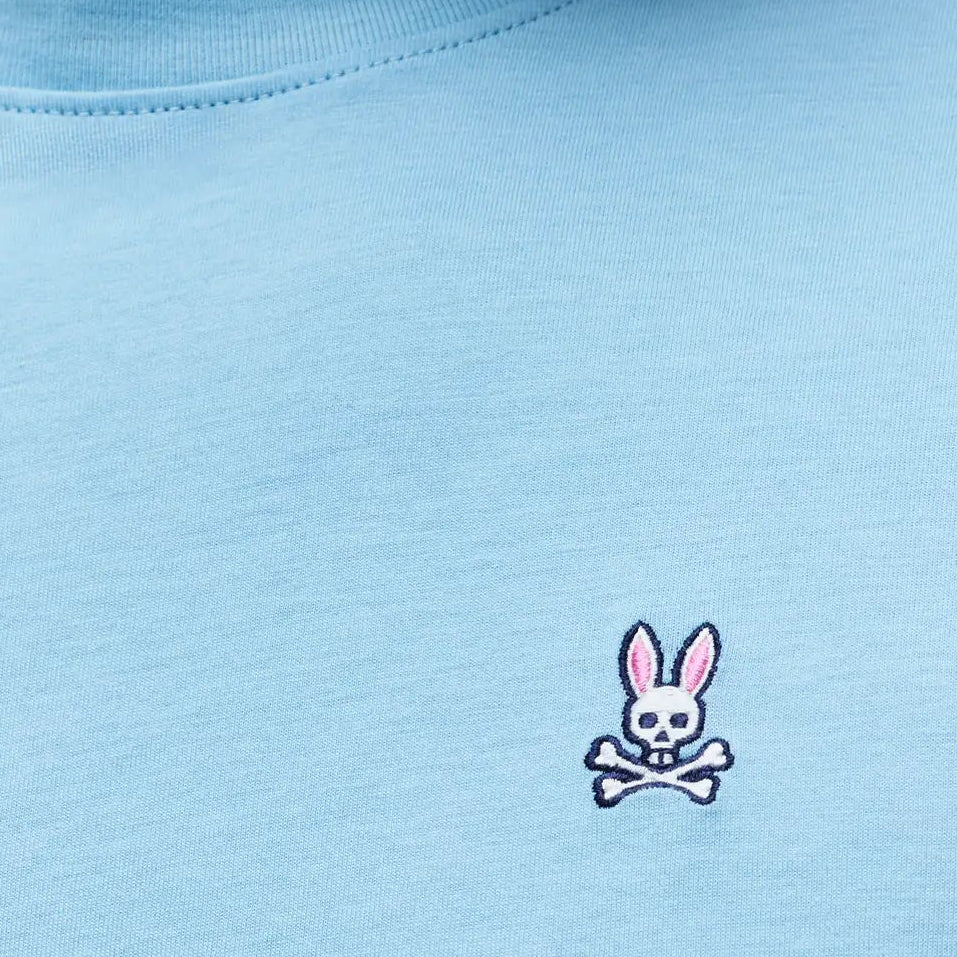 Psycho Bunny Men's Tees Classic Crew Neck Tee B6U014F200 maglietta blu cotone Pima