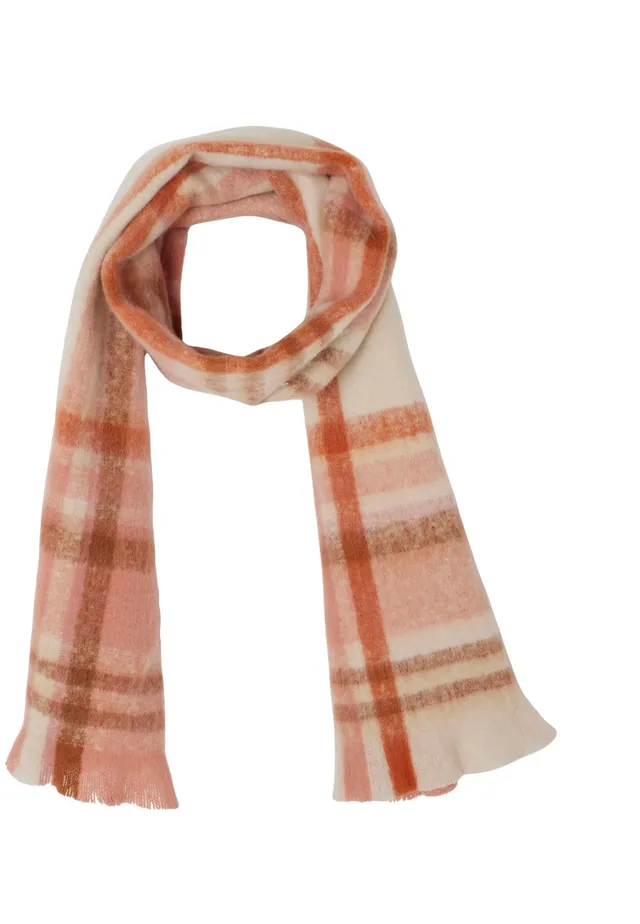 Damart Accessori Sciarpa a quadri donna rosa taglia unica