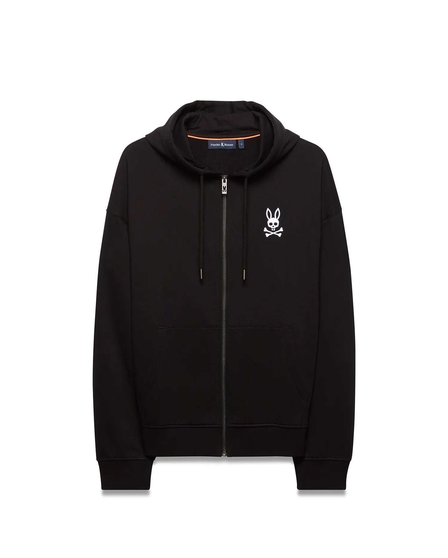 Psycho Bunny Big & Tall BIG & TALL HAIDEN FLEECE ZIP HOODIE BT0500014 felpa nera