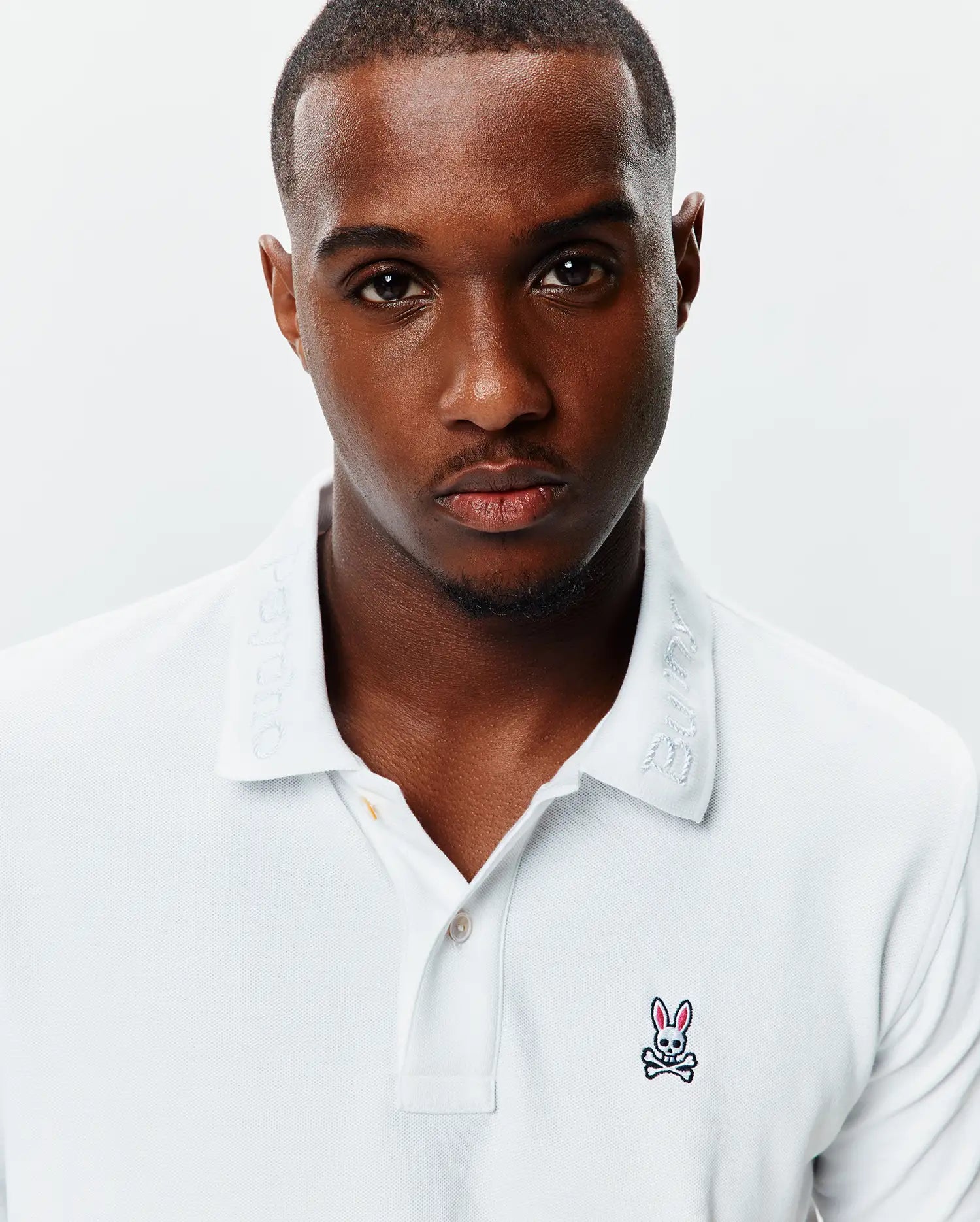 Psycho Bunny Men's Polos Prags polo piqué bianca in cotone Pima